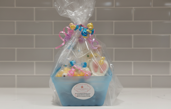 Chocolate Lovers Easter Basket – Breakable Chocolate Egg, Bunny & Chick Treat Box