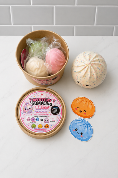 Mystery Dumpling Cake Pops – Surprise Color & Flavor | 3 Mini or 1 XL