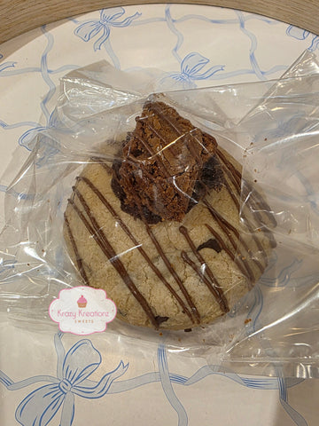 Brownie Stuffed Chocolate Chip Cookie