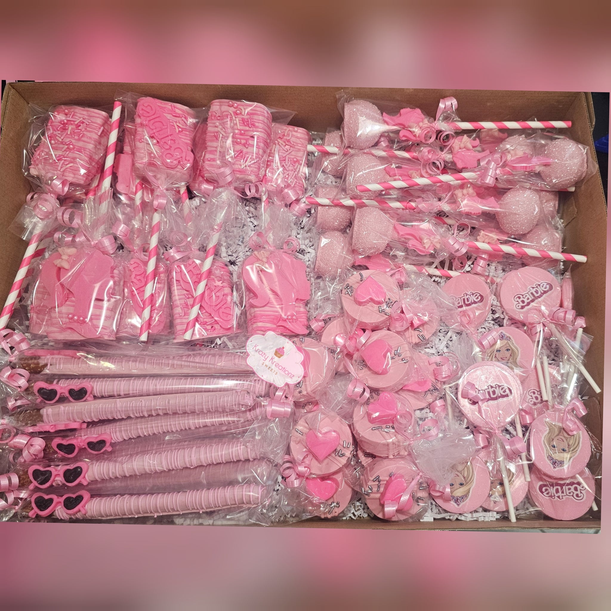 Barbie Girl Dessert Table Treats Package