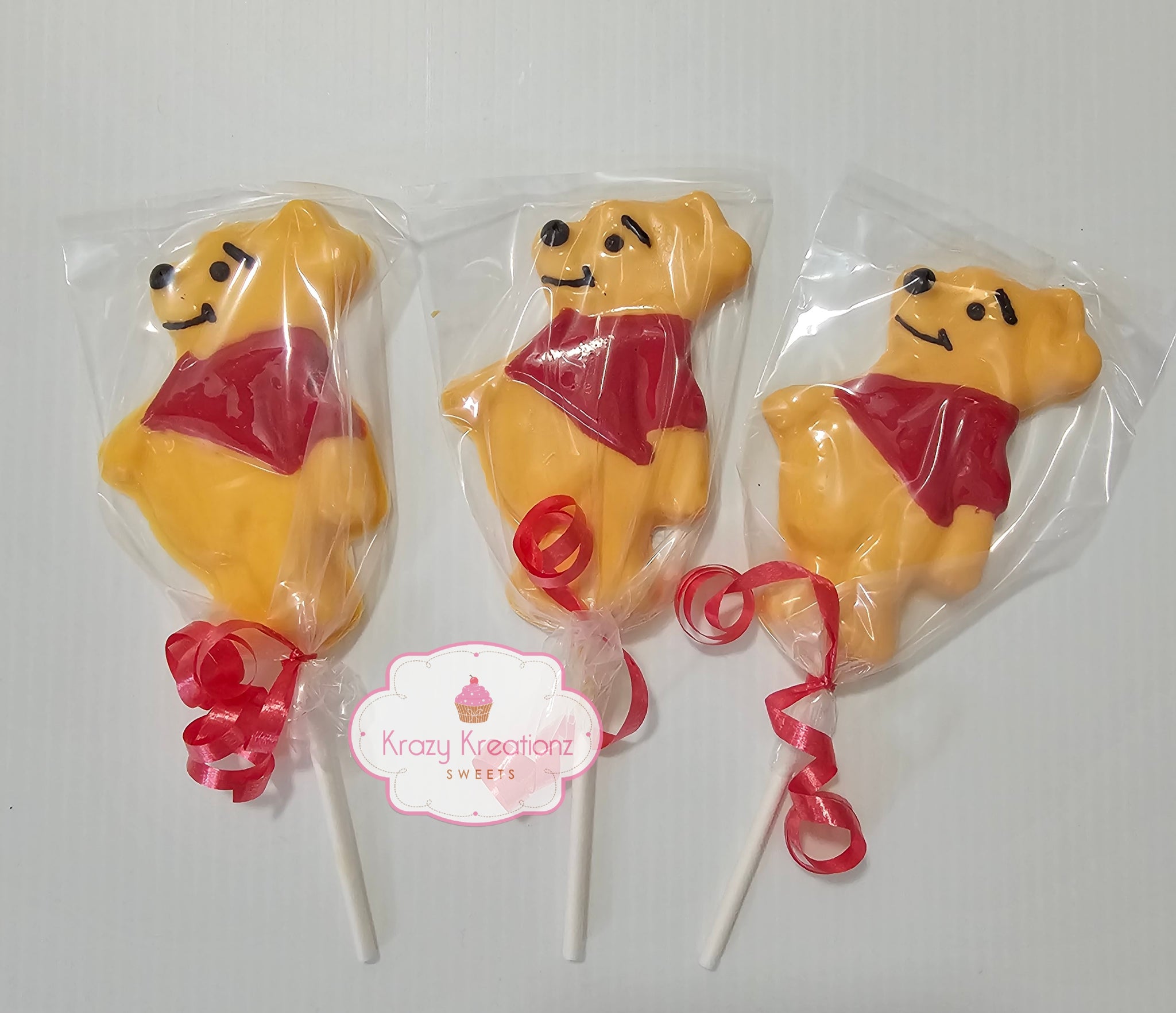 Honey Bear Chocolate Lollipops