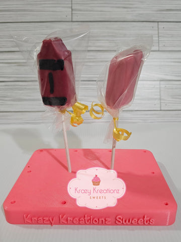 Crayon & Eraser Cake Pop