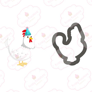 Birthday Rooster Cookie Cutter