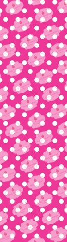 White-Pink Polka Dot Cookie Sleeve Backer