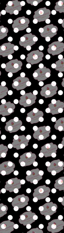 White-Black Polka Dot Cookie Sleeve Backer