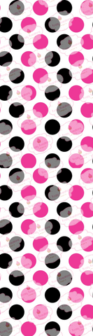 Black-Pink Polka Dot Cookie Sleeve Backer