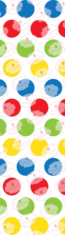 Primary Color Polka Dots Cookie Sleeve Backer