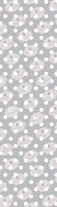 White-Gray Polka Dot Cookie Sleeve Backer