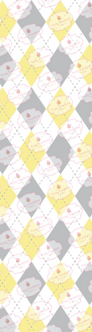 Yellow-Gray-White Triangle Cookie Sleeve Backer