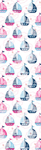 Pink-Navy-Baby Blue Sail Boat Cookie Sleeve Backer