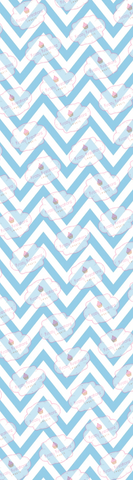 Baby Blue Chevron Cookie Sleeve Backer