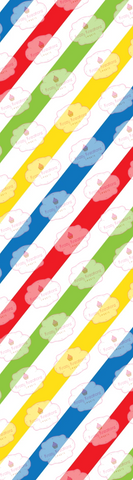 Primary Color Striped Backer