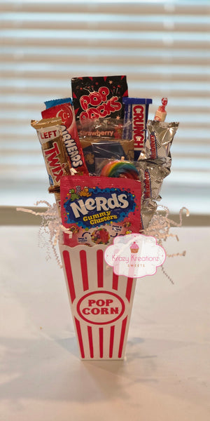 Movie Night Mini Treat Box | Popcorn & Candy Snack Box | Gift Idea