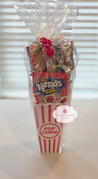 Movie Night Mini Treat Box | Popcorn & Candy Snack Box | Gift Idea