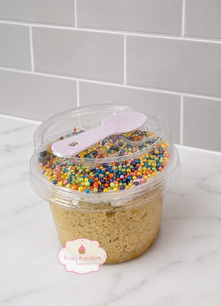 Viral Individual Dot Cake Cup – Mini Sprinkle Cake Dessert | Single Serve Treat