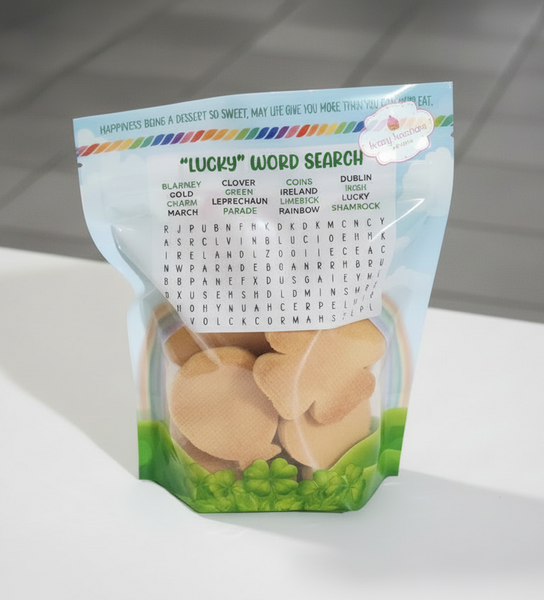 St. Patrick’s Day Lucky Charm Sugar Cookies – Shamrock Gift Bag