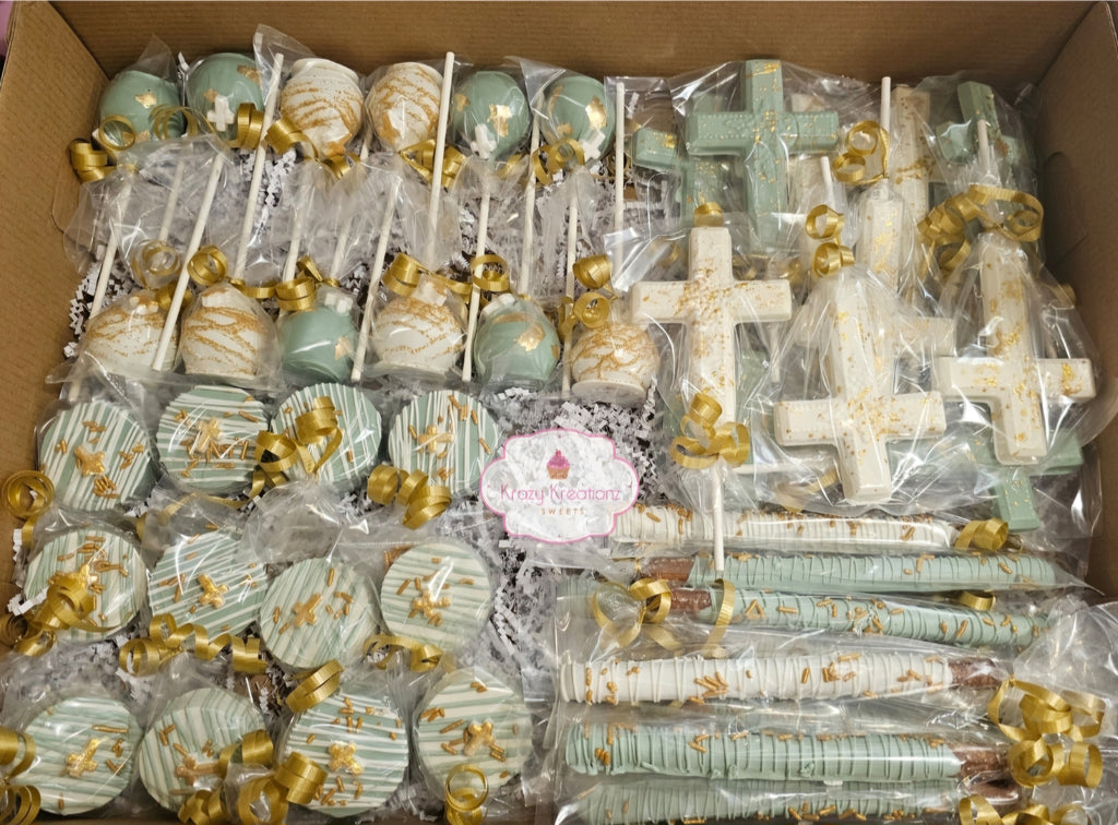 Communion Sweets Custom Chocolate Treat Box | Baptism & Communion Desserts β Krazy ...