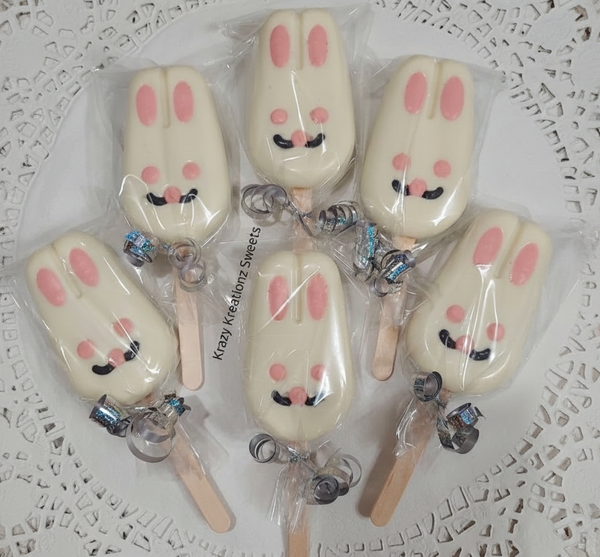 Easter Bunny Cakesicles – Spring Party Favors – Easter Dessert Pops