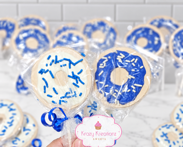 Donut Chocolate Lollipops | Custom Chocolate Party Favors