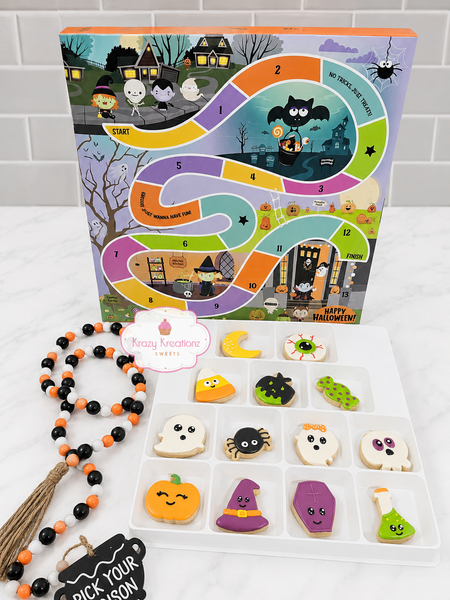 13 Nights of Halloween Cookie Countdown Game Board Calendar | 13-Day Halloween Treat Box