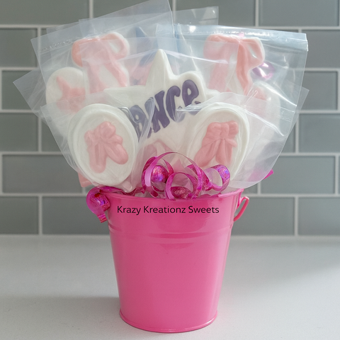 Dance Theme Chocolate Lollipop Bouquet