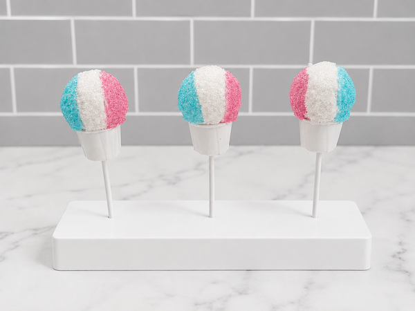 Snow Cone Cake Pops – Handcrafted Chocolate-Dipped Cake Pops | Summer Party Favors