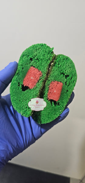 Grinchy Heart Stuffed Cookie