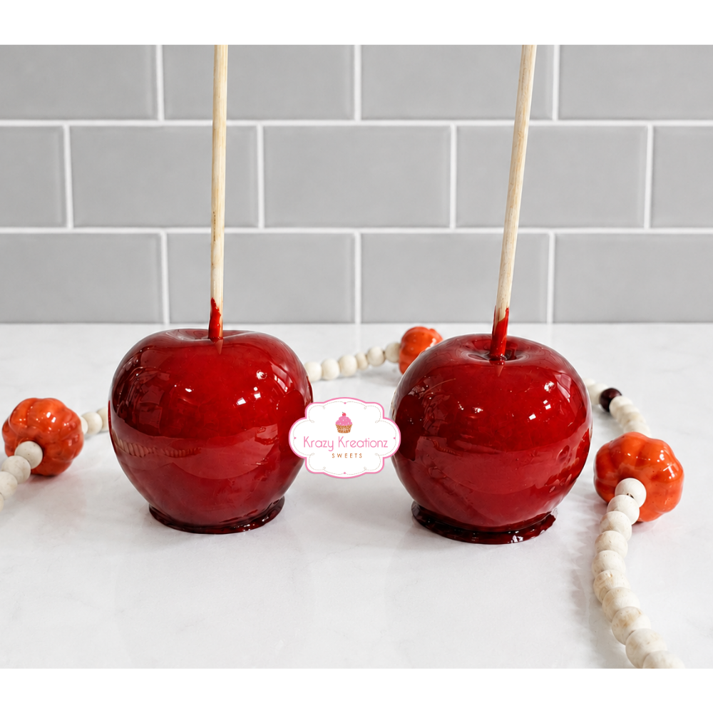 Candy Apples – Classic Red Carnival Treats – Krazy Kreationz Sweets