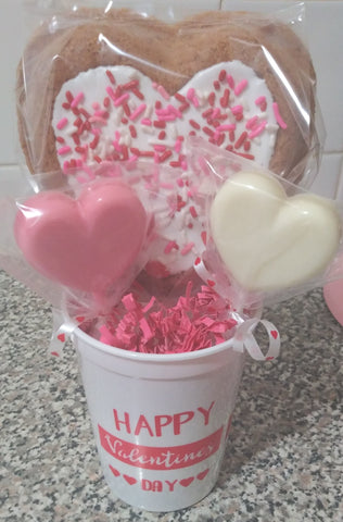 Cookie Pop Heart Bouquet