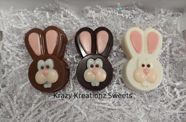 Chocolate Covered Oreo Bunny Cookies | Easter Chocolate Sandwich Cookie Treats