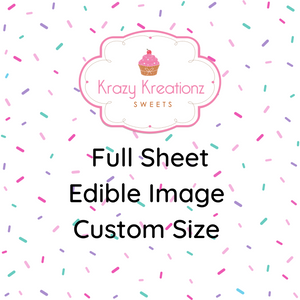 Full Sheet Custom Size Edible Image