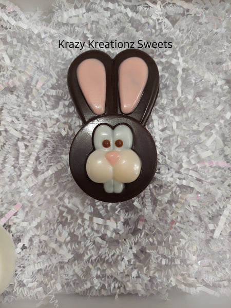Chocolate Covered Oreo Bunny Cookies | Easter Chocolate Sandwich Cookie Treats