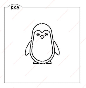 Paint Your Own Cookie Penguin Stencil