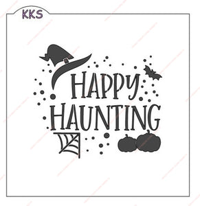 Happy Haunting Stencil