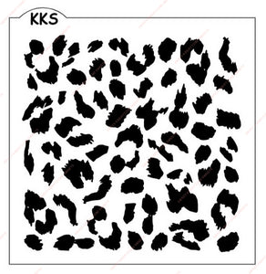 Leopard Print Stencil Printable