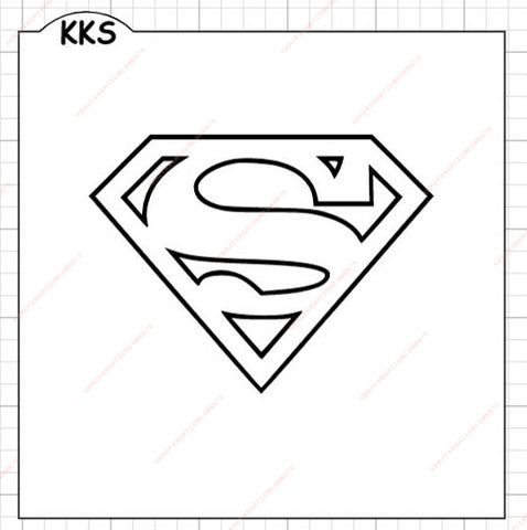 Superman 2 Layer Stencil