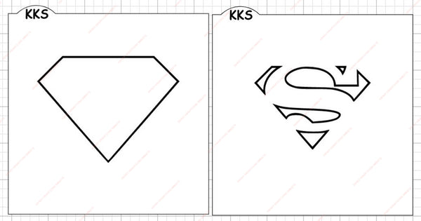 Superman 2 Layer Stencil