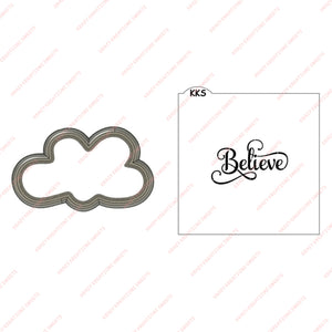 Believe Stencil and Cookie Cutter Set