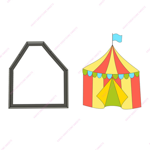 Circus Tent Cookie Cutter