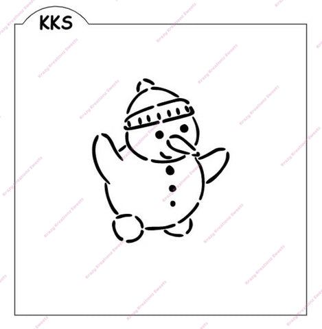 PYO Dancing Snowman Stencil
