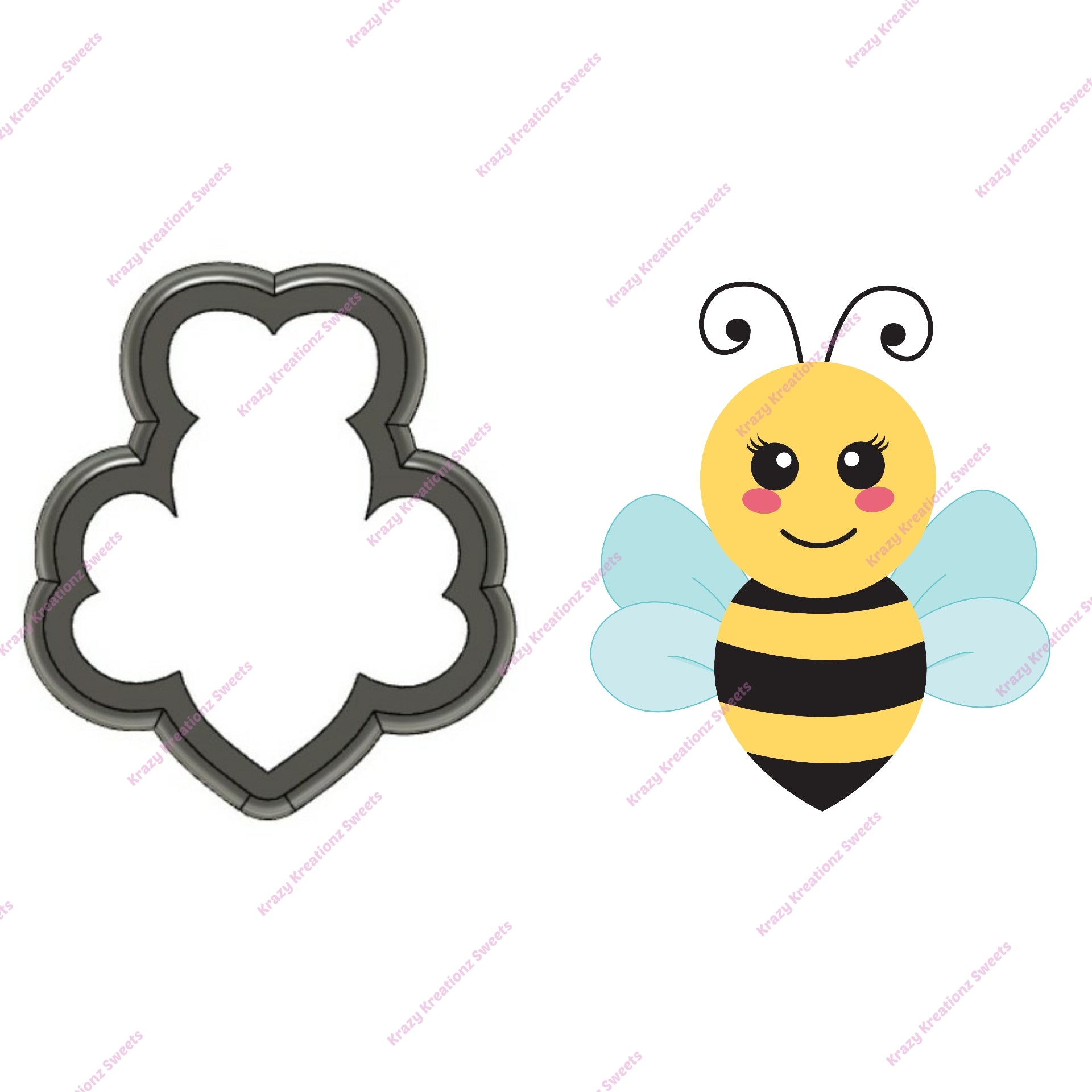 Smiley Bee Cookie Cutter