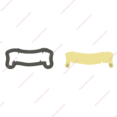 Scroll Banner Cookie Cutter