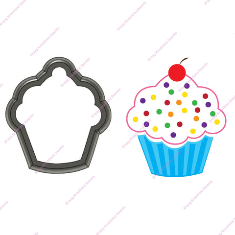 Sprinkle Cupcake Cookie Cutter