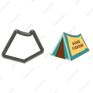 Camping Tent Cookie Cutter