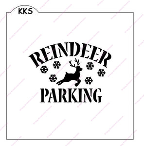 Reindeer Parking Stencil