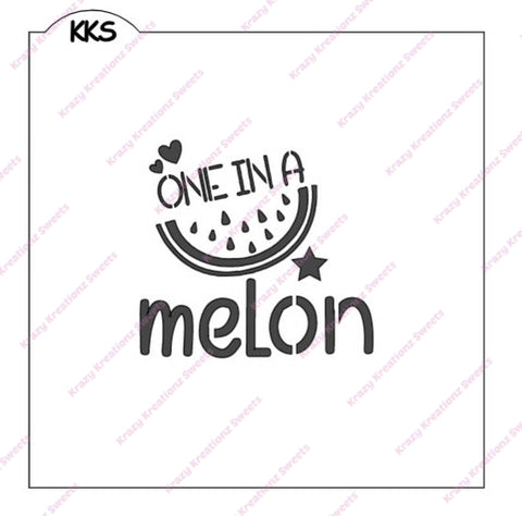 One in A Melon Stencil