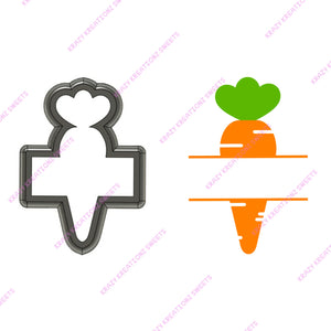 Carrot Plaque Cookie Cutter