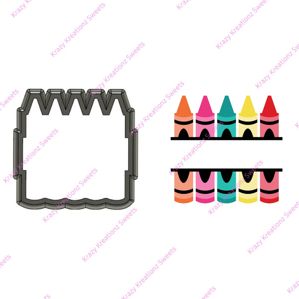 Pink Crayon Box Cookie Cutter - Cheap Cookie Cutters