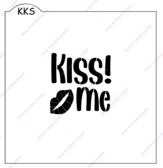 Kiss Me Stencil
