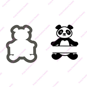 Panda Bear Plaque Cookie Cutter